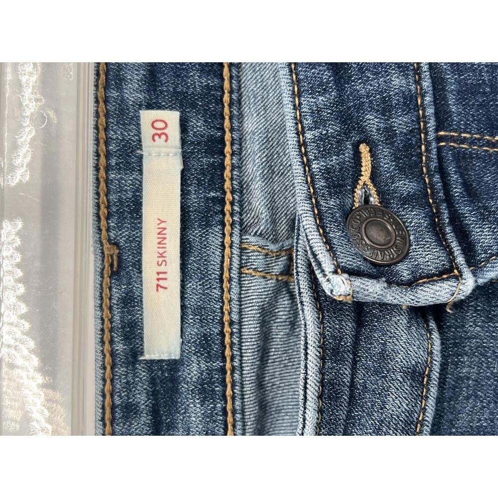 Levi's‎ 711 Skinny Jeans Size 30 Classic Denim Fit - Picture 3 of 10